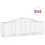 Gabionenkörbe 14 Stück Bogenform Eisen 200x50x60/80 cm von vidaXL, Töpfe und Pflanzgefäße - Ref: Foro24-3145610, Preis: 932,9...