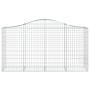 Gabionenkörbe, 8 Stück, Bogenform, Eisen, 200 x 50 x 100/120 cm von vidaXL, Töpfe und Pflanzgefäße - Ref: Foro24-3145646, Pre...