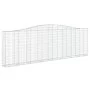 Gabionenkörbe 8 Stück Bogenform Eisen 400x30x120/140 cm von vidaXL, Töpfe und Pflanzgefäße - Ref: Foro24-3145845, Preis: 1,00...