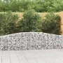 Gabion baskets 9 pcs arch shape iron 400x30x60/80 cm by vidaXL, Pots and planters - Ref: Foro24-3145807, Price: 969,23 €, Dis...