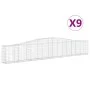 Gabionenkörbe 9 Stück Bogenform Eisen 400x30x60/80 cm von vidaXL, Töpfe und Pflanzgefäße - Ref: Foro24-3145807, Preis: 969,09...