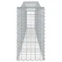 Gabion baskets 9 pcs arch shape iron 400x30x60/80 cm by vidaXL, Pots and planters - Ref: Foro24-3145807, Price: 969,23 €, Dis...