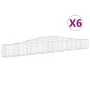 Gabionenkörbe 6 Stück Bogenform Eisen 400x30x40/60 cm von vidaXL, Töpfe und Pflanzgefäße - Ref: Foro24-3145791, Preis: 565,45...