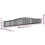 Gabion baskets 6 units arch shape iron 400x30x40/60 cm by vidaXL, Pots and planters - Ref: Foro24-3145791, Price: 565,45 €, D...