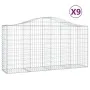 Gabionenkörbe 9 Stück Bogenform Eisen 200x50x100/120 cm von vidaXL, Töpfe und Pflanzgefäße - Ref: Foro24-3145647, Preis: 813,...