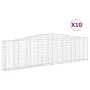 Gabionenkörbe 10 Stück Bogenform Eisen 400x30x100/120cm von vidaXL, Töpfe und Pflanzgefäße - Ref: Foro24-3145834, Preis: 1,00...