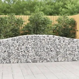 Gabion baskets 7 pcs arch shape iron 400x30x80/100 cm by vidaXL, Pots and planters - Ref: Foro24-3145818, Price: 905,44 €, Di...