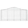Gabion baskets 12 pcs arch shape iron 200x50x80/100 cm by vidaXL, Pots and planters - Ref: Foro24-3145629, Price: 954,06 €, D...