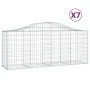 Gabion baskets 7 pcs arch shape iron 200x50x80/100 cm by vidaXL, Pots and planters - Ref: Foro24-3145624, Price: 568,34 €, Di...