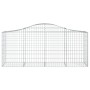 Gabionenkörbe 7 Stück Bogenform Eisen 200x50x80/100 cm von vidaXL, Töpfe und Pflanzgefäße - Ref: Foro24-3145624, Preis: 575,4...