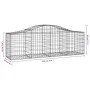 Gabion baskets 20 pcs arc shape iron 200x50x60/80 cm by vidaXL, Pots and planters - Ref: Foro24-3145613, Price: 1,00 €, Disco...