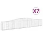 Gabionenkörbe 7 Stück Bogenform Eisen 400x30x60/80 cm von vidaXL, Töpfe und Pflanzgefäße - Ref: Foro24-3145805, Preis: 783,02...