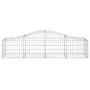 Gabion baskets 2 pcs arc shape iron 200x50x40/60 cm by vidaXL, Pots and planters - Ref: Foro24-3145577, Price: 116,55 €, Disc...