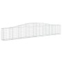 Gabionenkörbe 7 Stück Bogenform Eisen 400x30x60/80 cm von vidaXL, Töpfe und Pflanzgefäße - Ref: Foro24-3145805, Preis: 792,38...