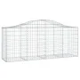 Gabion baskets 18 pcs arch shape iron 200x50x80/100 cm by vidaXL, Pots and planters - Ref: Foro24-3145633, Price: 1,00 €, Dis...