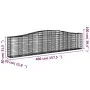 Gabion baskets 20 pcs arc shape iron 400x30x80/100 cm by vidaXL, Pots and planters - Ref: Foro24-3145823, Price: 2,00 €, Disc...