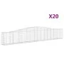 Gabion baskets 20 pcs arc shape iron 400x30x60/80 cm by vidaXL, Pots and planters - Ref: Foro24-3145810, Price: 2,00 €, Disco...