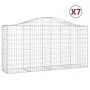 Gabionenkörbe 7 Stück Bogenform Eisen 200x50x100/120 cm von vidaXL, Töpfe und Pflanzgefäße - Ref: Foro24-3145645, Preis: 618,...