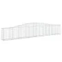 Gabion baskets 2 pcs arc shape iron 400x30x60/80 cm by vidaXL, Pots and planters - Ref: Foro24-3145800, Price: 214,36 €, Disc...