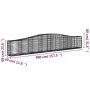 Gabion baskets 2 pcs arc shape iron 400x30x60/80 cm by vidaXL, Pots and planters - Ref: Foro24-3145800, Price: 214,36 €, Disc...