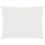 Toldo de vela rectangular tela Oxford blanco 3,5x4,5 m