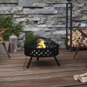 Brasero con atizador acero XXL 58 cm de vidaXL, Chimeneas - Ref: Foro24-360062, Precio: 118,68 €, Descuento: %