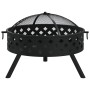 Brasero con atizador acero XXL 58 cm de vidaXL, Chimeneas - Ref: Foro24-360062, Precio: 120,35 €, Descuento: %