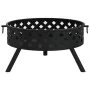 Brasero con atizador acero XXL 58 cm de vidaXL, Chimeneas - Ref: Foro24-360062, Precio: 118,68 €, Descuento: %