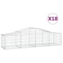 Gabion baskets 18 pcs arch shape iron 200x50x40/60 cm by vidaXL, Pots and planters - Ref: Foro24-3145591, Price: 1,00 €, Disc...