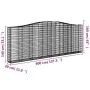 Gabion baskets 4 pcs arch shape iron 400x30x140/160 cm by vidaXL, Pots and planters - Ref: Foro24-3145854, Price: 819,36 €, D...