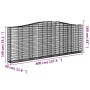 Gabionenkörbe 4 Stück Bogenform Eisen 400x30x140/160 cm von vidaXL, Töpfe und Pflanzgefäße - Ref: Foro24-3145854, Preis: 830,...