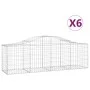 Gabionenkörbe 6 Stk. Bogenform Eisen 200x50x60/80 cm von vidaXL, Töpfe und Pflanzgefäße - Ref: Foro24-3145602, Preis: 431,98 ...