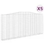 Gabion baskets 5 pcs arch shape iron 400x30x180/200 cm by vidaXL, Pots and planters - Ref: Foro24-3145881, Price: 1,00 €, Dis...