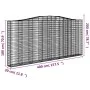 Gabion baskets 5 pcs arch shape iron 400x30x180/200 cm by vidaXL, Pots and planters - Ref: Foro24-3145881, Price: 1,00 €, Dis...