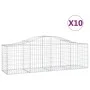 Gabionenkörbe 10 Stück Bogenform Eisen 200x50x60/80 cm von vidaXL, Töpfe und Pflanzgefäße - Ref: Foro24-3145606, Preis: 659,0...