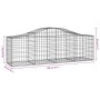 Gabionenkörbe 10 Stück Bogenform Eisen 200x50x60/80 cm von vidaXL, Töpfe und Pflanzgefäße - Ref: Foro24-3145606, Preis: 669,2...