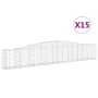 Gabionenkörbe 15 Stück Bogenform Eisen 400x30x60/80 cm von vidaXL, Töpfe und Pflanzgefäße - Ref: Foro24-3145809, Preis: 1,00 ...