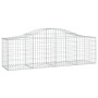 Gabionenkörbe 11 Stück Bogenform Eisen 200x50x60/80 cm von vidaXL, Töpfe und Pflanzgefäße - Ref: Foro24-3145607, Preis: 770,8...
