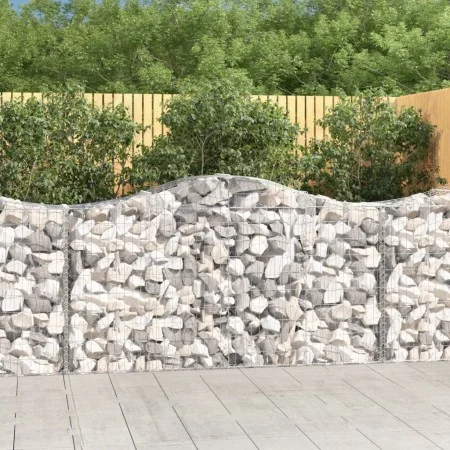 Gabion baskets 11 units, arched shape, iron, 200x50x100/120cm by vidaXL, Pots and planters - Ref: Foro24-3145649, Price: 963,...
