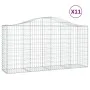 Gabion baskets 11 units, arched shape, iron, 200x50x100/120cm by vidaXL, Pots and planters - Ref: Foro24-3145649, Price: 963,...