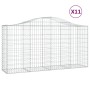 Gabionenkörbe 11 Stück Bogenform Eisen 200x50x100/120cm von vidaXL, Töpfe und Pflanzgefäße - Ref: Foro24-3145649, Preis: 981,...