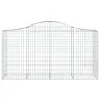 Gabion baskets 11 units, arched shape, iron, 200x50x100/120cm by vidaXL, Pots and planters - Ref: Foro24-3145649, Price: 963,...