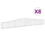 Gabionenkörbe 8 Stück Bogenform Eisen 400x30x40/60 cm von vidaXL, Töpfe und Pflanzgefäße - Ref: Foro24-3145793, Preis: 723,99...