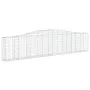 Gabion baskets 4 units arch shape iron 400x30x80/100 cm by vidaXL, Pots and planters - Ref: Foro24-3145815, Price: 530,75 €, ...
