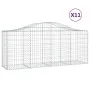 Cestas de gaviones 11 uds forma de arco hierro 200x50x80/100 cm de vidaXL, Maceteros y jardineras - Ref: Foro24-3145628, Prec...