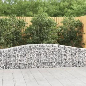 Gabion baskets 5 units arch shape iron 400x30x60/80 cm by vidaXL, Pots and planters - Ref: Foro24-3145803, Price: 553,89 €, D...