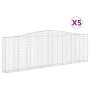 Gabionenkörbe 5 Stück Bogenform Eisen 400x30x120/140 cm von vidaXL, Töpfe und Pflanzgefäße - Ref: Foro24-3145842, Preis: 849,...