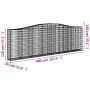 Gabionenkörbe 5 Stück Bogenform Eisen 400x30x120/140 cm von vidaXL, Töpfe und Pflanzgefäße - Ref: Foro24-3145842, Preis: 849,...
