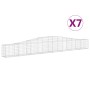 Gabionenkörbe 7 Stück Bogenform Eisen 400x30x40/60 cm von vidaXL, Töpfe und Pflanzgefäße - Ref: Foro24-3145792, Preis: 653,01...