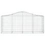 Gabionenkörbe 10 Stück bogenförmiges Eisen 200x50x80/100 cm von vidaXL, Töpfe und Pflanzgefäße - Ref: Foro24-3145627, Preis: ...